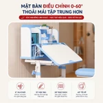 [Bản cải tiến] Bộ bàn học chống gù Sakawin A16 Cải tiến Bàn học chống gù có giá sách Nâng hạ tay quay cao cấp Tiện lợi — ảnh 5