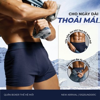 Quần Lót Nam Organic Cotton Trơn Phối Lưng Form Boxer - Routine 10S25UND001