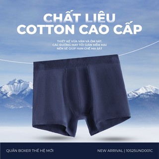 Quần Lót Nam Organic Cotton Trơn Phối Lưng Form Boxer - Routine 10S25UND001