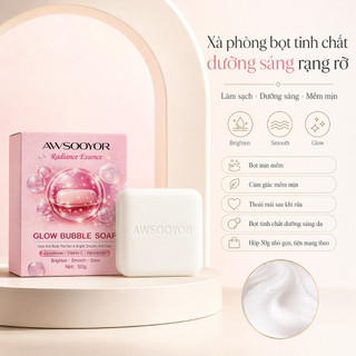 Xà phòng bọt tinh chất dưỡng sáng, da sạch mịn tươi tắn 50g, làm sạch dịu nhẹ, bọt mịn mềm, da sạch nhưng vẫn m
