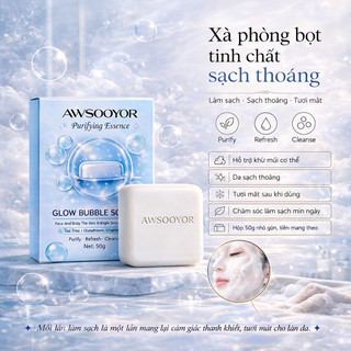Xà phòng bọt tinh chất sạch thoáng, tươi mát sau khi rửa, làm sạch bết dính, bọt mịn mềm 50g, da sạch thoáng mề