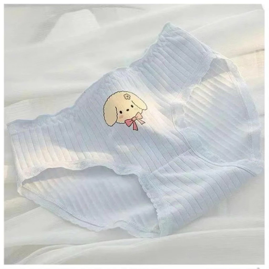 [Peinn] Combo 10 Quần Lót Nữ Cotton Điều Hòa CS69 Họa Tiết Cún Con Nơ Xinh Vải Xô Thông Hơi