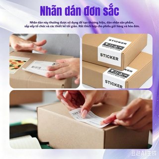 QUAFF Giấy decal  A4 165GSM – Mờ/Bóng – Chống nước, bám dính tốt, sẵn sàng cho DIY và in nhãn