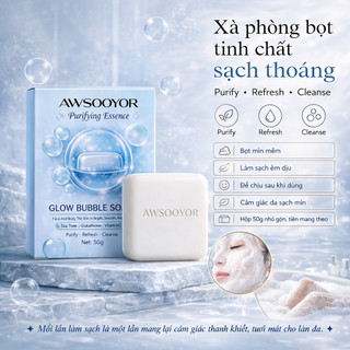 Xà phòng bọt tinh chất sạch thoáng, dùng cho mặt và cơ thể 50g, cho da thông thoáng hơn, làm sạch nhẹ nhàng, bọ