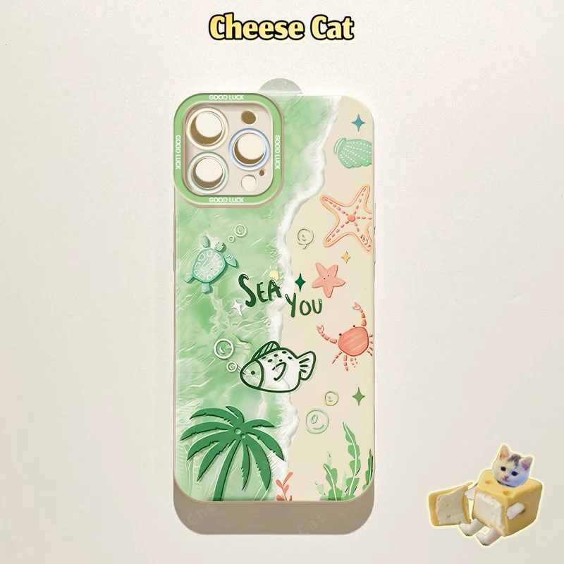 Ốp Lưng iPhone Sao Biển Bãi Biển Mùa Hè Cho iPhone Xs Max XR 11 12 13 14 15 16 Pro Max 17 Air 7 Plus 8 SE 16 Plus