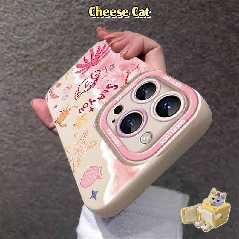 Ốp Lưng iPhone Sao Biển Bãi Biển Mùa Hè Cho iPhone Xs Max XR 11 12 13 14 15 16 Pro Max 17 Air 7 Plus 8 SE 16 Plus
