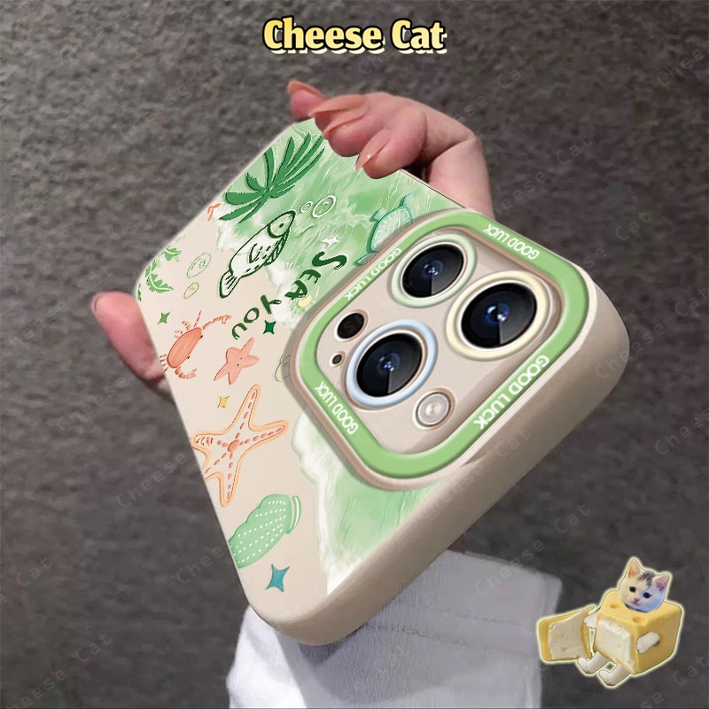 Ốp Lưng iPhone Sao Biển Bãi Biển Mùa Hè Cho iPhone Xs Max XR 11 12 13 14 15 16 Pro Max 17 Air 7 Plus 8 SE 16 Plus
