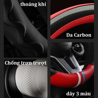 Bọc Vô Lăng Dcut cho ô tô, phù hợp cho VF3, VF5, Limo green, MPV7, VF8, VF9, VFe34, da Nappa,thiết kế khối màu