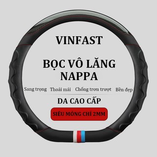 Bọc Vô Lăng Dcut cho ô tô, phù hợp cho VF3, VF5, Limo green, MPV7, VF8, VF9, VFe34, da Nappa,thiết kế khối màu