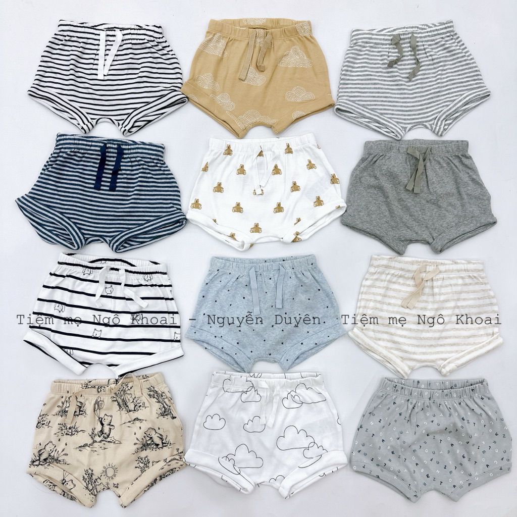 [MD96] 8-14kg Quần short cạp chun chất liệu cotton mềm mát các hãng xuất xịn cho bé yêu siêu đẹp
