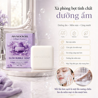Xà phòng bọt tinh chất dưỡng ẩm 50g, cảm giác ẩm mượt sau khi rửa, làm sạch dịu nhẹ, bọt mịn mềm mại, da mềm mịn, dùng c