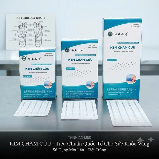 [CHÍNH HÃNG] Kim châm cứu LẠC Á vô trùng dùng một lần dạng vỉ,hộp 100 kim - Vỉ giấy tiện lợi - Đủ kích thước