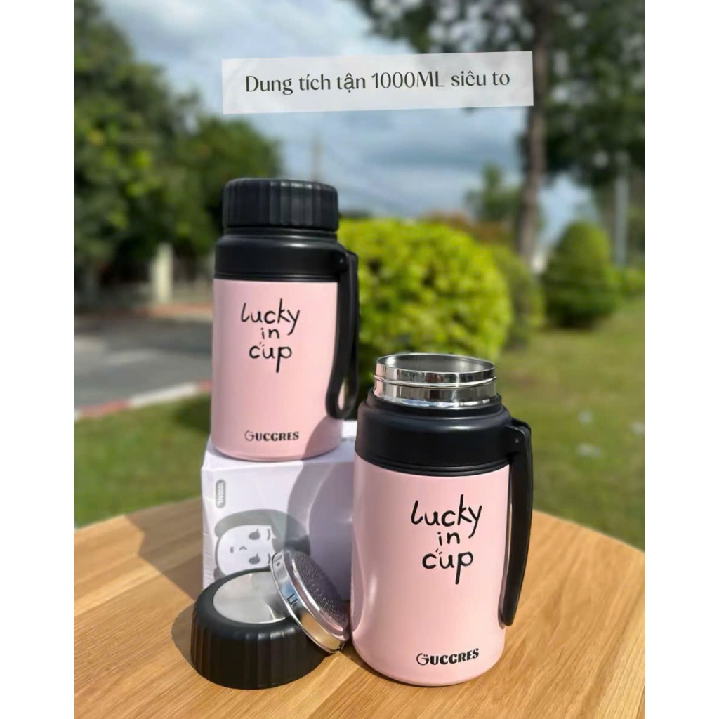 BÌNH GIỮ NHIỆT 1000ML CÓ STICKER