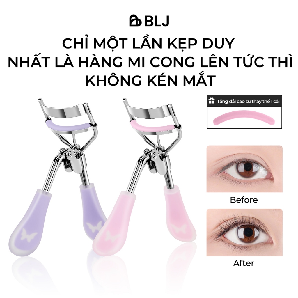 BLJ Kẹp Bấm Mi Clip Lông Mi Dụng Cụ Uốn Lông Mi Kèm Đệm Thay Thế Tiện Dụng