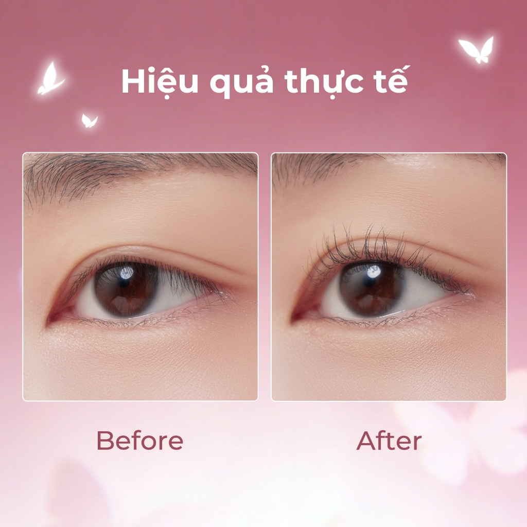BLJ Kẹp Bấm Mi Clip Lông Mi Dụng Cụ Uốn Lông Mi Kèm Đệm Thay Thế Tiện Dụng