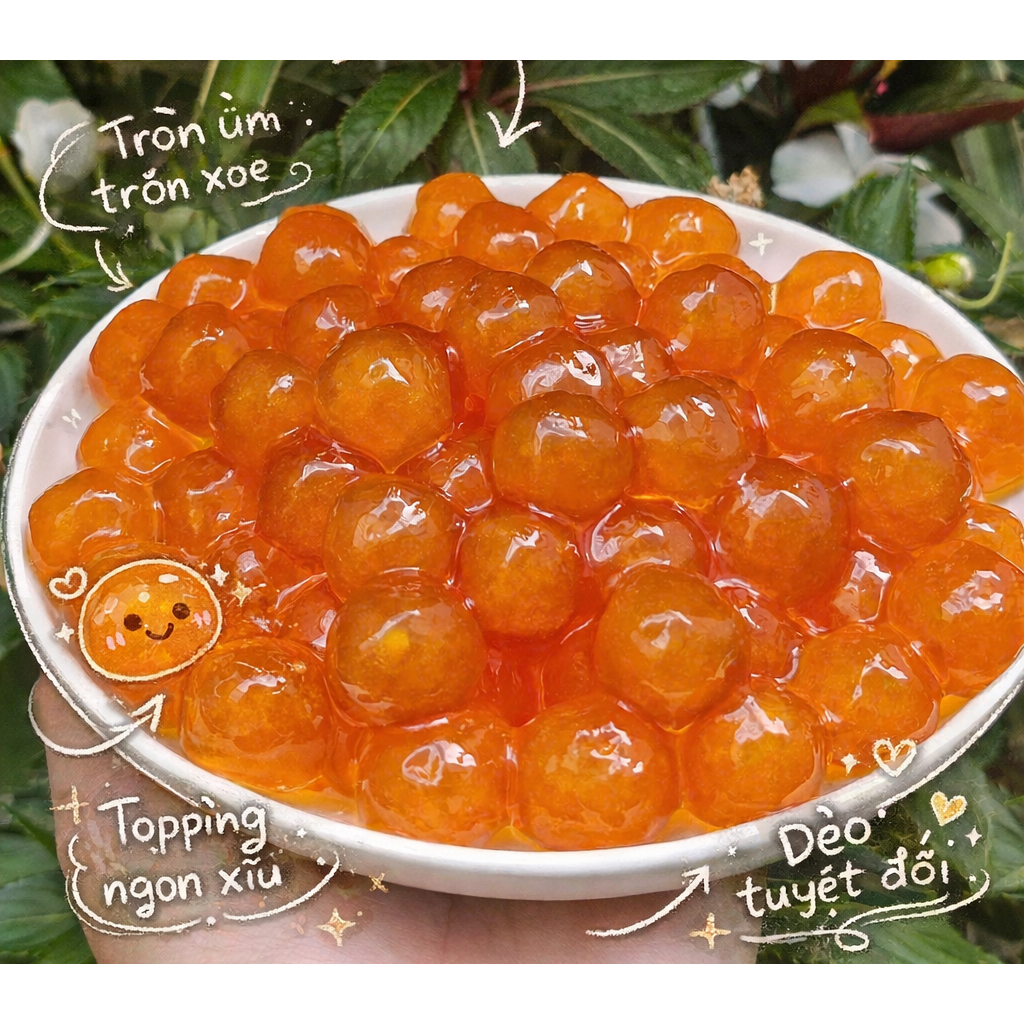[CHUYÊN MILO DẰM] Trân Châu Khổng Lồ Đặc Biệt Long Phú - Topping Chuyên Milo dằm, Trà sữa, Trà trái cây