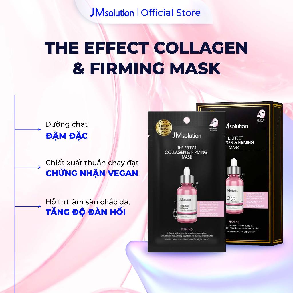 JMsolution Mặt Nạ The Effect Mask Dưỡng Chất Chuyên Sâu Hỗ Trợ Cấp, Phục Hồi & Làm Sáng Da 24ml Chính Hãng