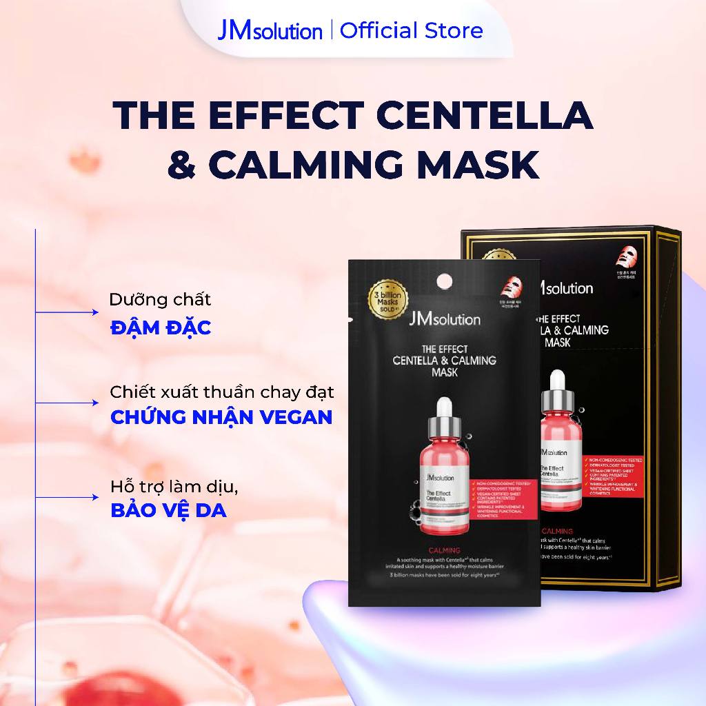 JMsolution Mặt Nạ The Effect Mask Dưỡng Chất Chuyên Sâu Hỗ Trợ Cấp, Phục Hồi & Làm Sáng Da 24ml Chính Hãng