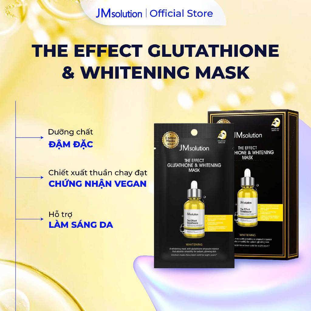 JMsolution Mặt Nạ The Effect Mask Dưỡng Chất Chuyên Sâu Hỗ Trợ Cấp, Phục Hồi & Làm Sáng Da 24ml Chính Hãng