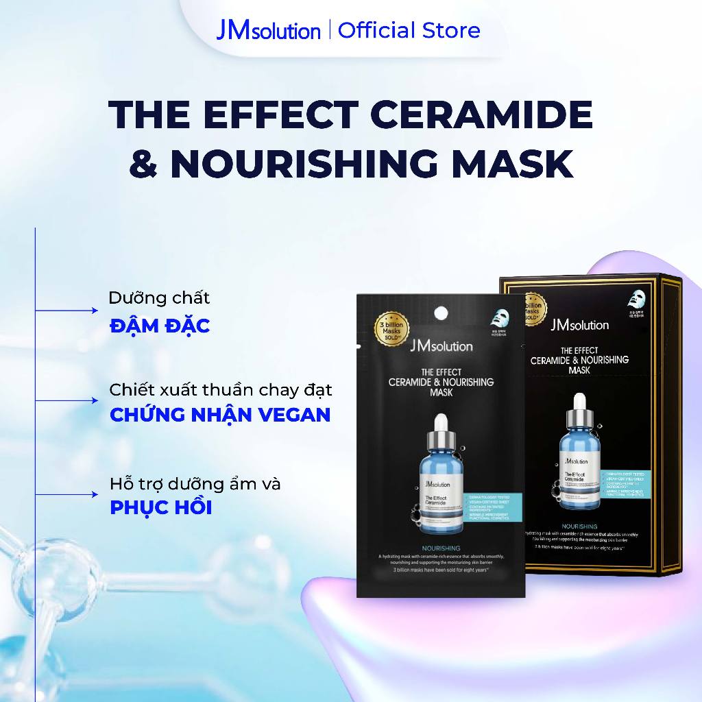 JMsolution Mặt Nạ The Effect Mask Dưỡng Chất Chuyên Sâu Hỗ Trợ Cấp, Phục Hồi & Làm Sáng Da 24ml Chính Hãng