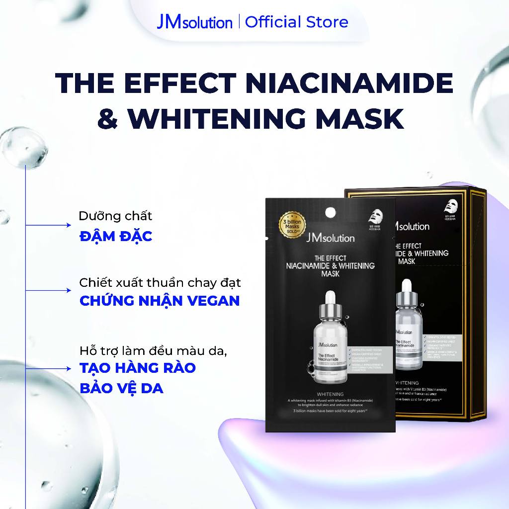 JMsolution Mặt Nạ The Effect Mask Dưỡng Chất Chuyên Sâu Hỗ Trợ Cấp, Phục Hồi & Làm Sáng Da 24ml Chính Hãng