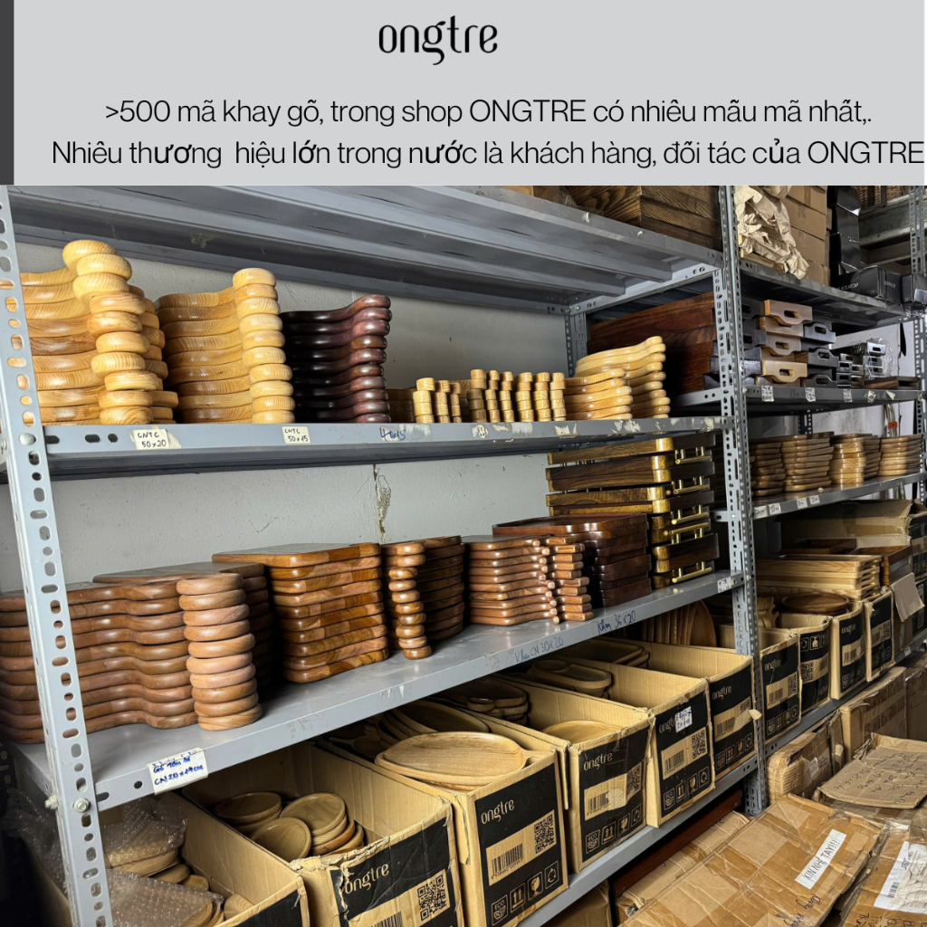Khay Gỗ Tần Bì Nguyên Khối ONGTRE - Khay Phục Vụ Cao Cấp Cho Nhà Hàng, Khách Sạn, Resort, Cafe, Homestay, Bánh, Decor
