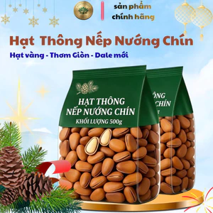 Hạt thông đỏ {hạt thông nếp } rang chín ăn liền thơm ngon giòn bùi béo ko hôi dầu tốt cho sức khoẻ