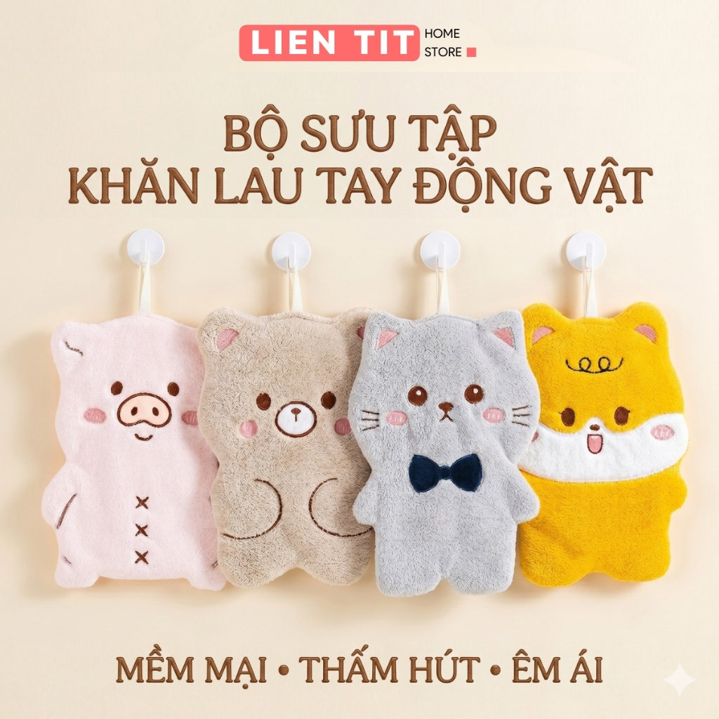 Khăn Lau Tay, Khăn Lau Bát Đĩa Nhà Bếp Mềm Mịn Thấm Hút Nước Nhiều Mẫu Xinh