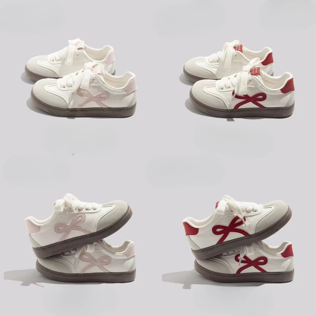 [SIÊU SALE 7.7 GIẢM 40K] Giày Nữ Thể Thao Basic Phối Nơ Nữ Tính Sneaker 3 Màu Pastel Form Chuẩn Full Box