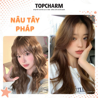 [DƯỠNG NHIỀU] Thuốc nhuộm tóc NÂU TÂY PHÁP hot trend, sáng da, nhuộm thời trang, phủ bạc không cần tẩy, tặng đủ dụng cụ