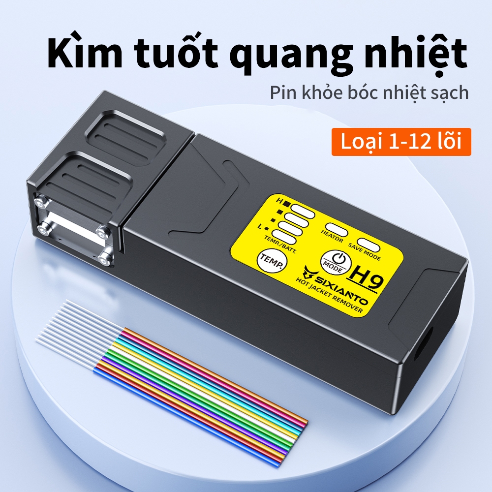 Kìm Tuốt Sợi Quang H9 Tuốt Pigtail, Sợi Trần, Cáp Quang 1-48 Lõi Hợp Kim Nhôm Hàng Sẵn TP.HCM