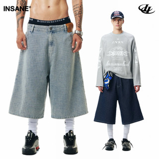 Quần Lửng InsaneClo PLAID JORTS Form Unisex Chất Liệu Kaki Cotton Nhập Khẩu