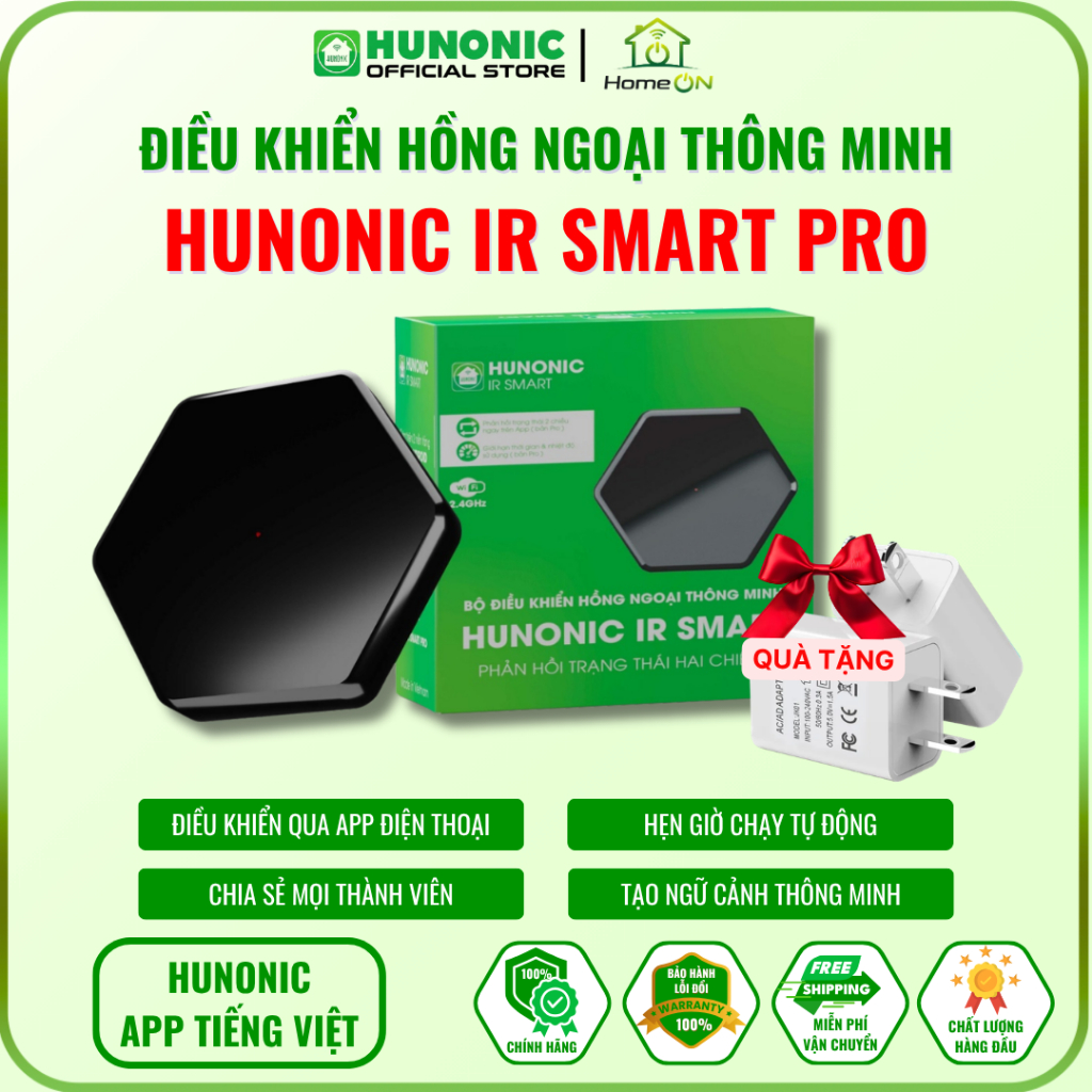 Bộ Điều Khiển Hồng Ngoại WiFi Hunonic IR Smart Pro – Điều Khiển Tivi ...