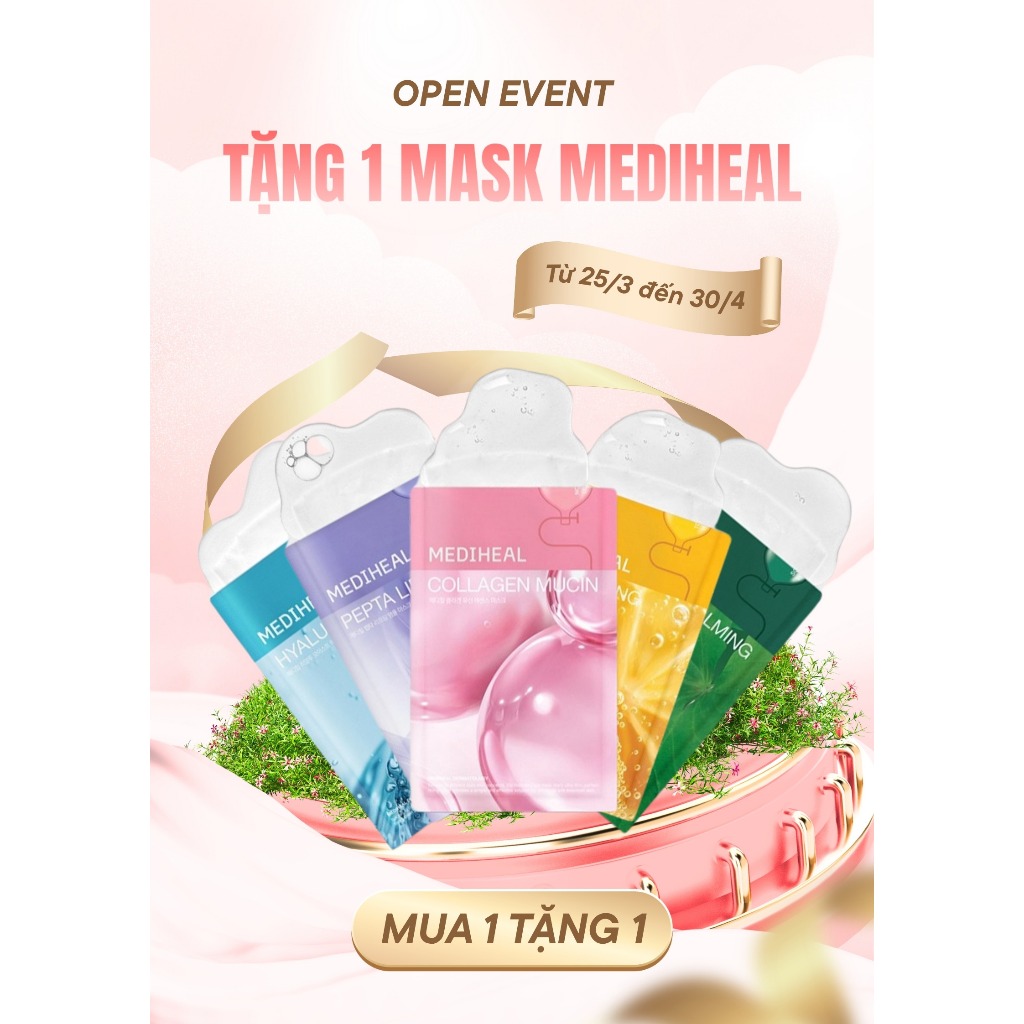 [OPEN EVENT - GIFT FOR YOU] MẶT NẠ ESSENCE COLLAGEN MUCIN MEDIHEAL 20ML [NGẪU NHIÊN] - KHÔNG BÁN