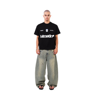 Áo thun MMESTLINE "FOOTBALL" form Boxy chất liệu Premium Cotton in lụa Trame nổi và chìm