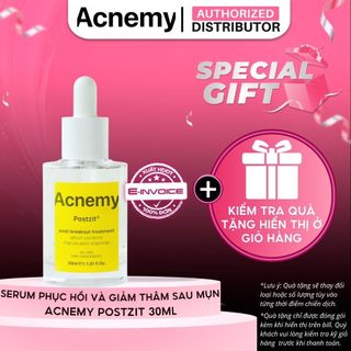 Huyết Thanh Ngừa Mụn Trở Lại, Giảm Thâm, Đỏ Và Củng Cố Hàng Rào Bảo Vệ Da Acnemy POSTZIT 30ML