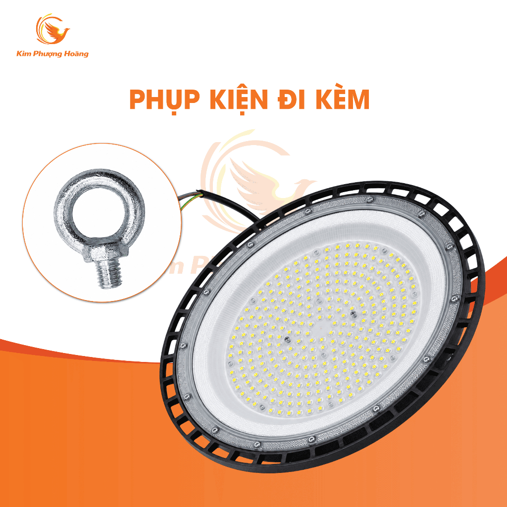 Đèn nhà xưởng UFO công suất 100W 150W 200W 300W vỏ nhôm nguyên khối tản nhiệt tốt - BH 2 năm