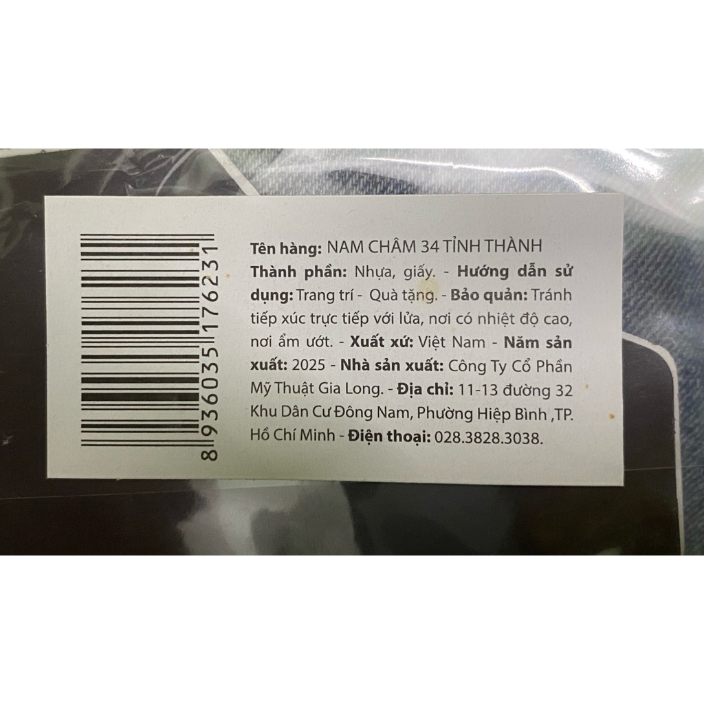 Nam châm Vinamilk 34 tỉnh thành ( Hít Tủ Lạnh ) - ( Shop có Full bộ 36 mảnh/1đơn)