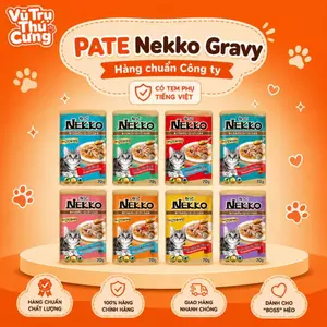 Pate NEKKO GRAVY Cho Mèo Gói 70g (Hàng Công Ty Chính Hãng có Tem Phụ)