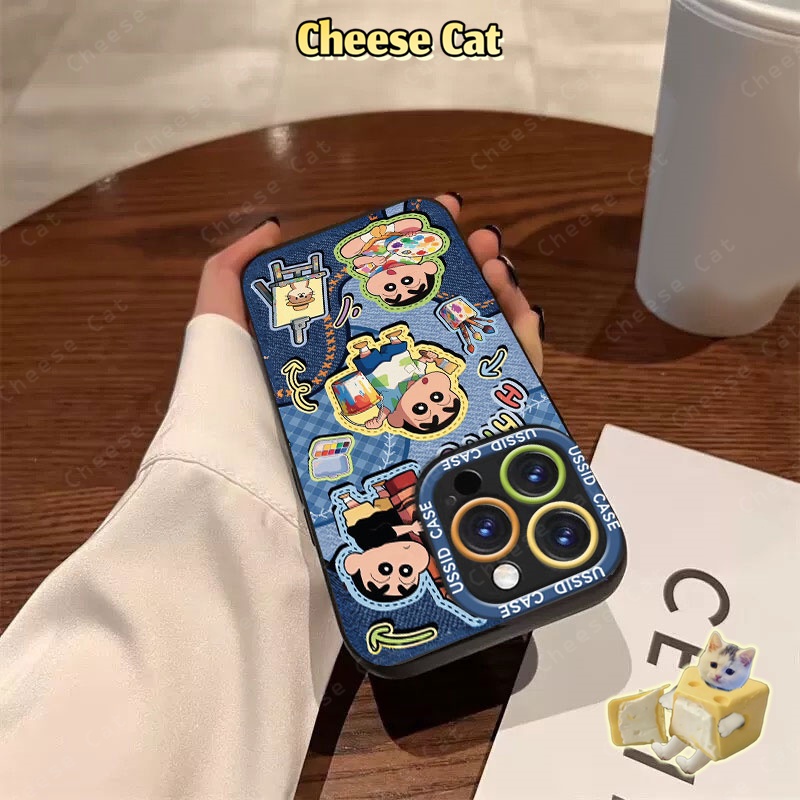 cho Shin 2D Ốp lưng iPhone hoạt hình cao bồi cho iPhone 17 Air 14 13 16 Pro Max 15 Plus 11 12 Xs Max XR 7 Plus 8 SE