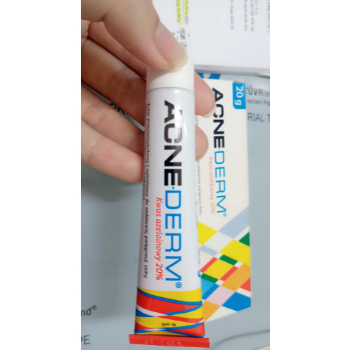 Acne Derm Kem giảm mụn Acnederm Azelaic Aicd 20% làm trắng da 20g