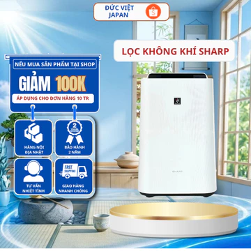 Máy lọc không khí SHARP KC-T50-W Trang bị màng lọc thô mang lại bầu không khí trong lành