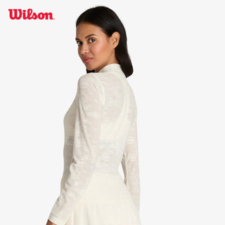 Wilson All Day Mockneck Lace Sandrift Lace Áo Nữ Thể Thao WE00044Z015001