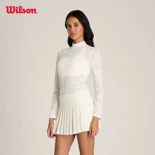 Wilson All Day Mockneck Lace Sandrift Lace Áo Nữ Thể Thao WE00044Z015001