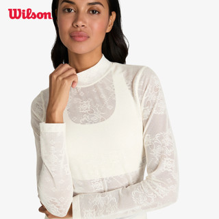 Wilson All Day Mockneck Lace Sandrift Lace Áo Nữ Thể Thao WE00044Z015001