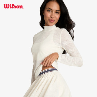 Wilson All Day Mockneck Lace Sandrift Lace Áo Nữ Thể Thao WE00044Z015001