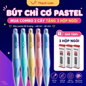 Bút Chì Cá Heo Tập Viết Bấm 2B Ngòi 2.0mm giúp bé cầm bút đúng tư thế, viết lâu không đau, không mỏi