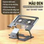 Giá đỡ laptop có quạt tản nhiệt Lofit giá đỡ máy tính - Để được điện thoại và sách, gấp gọn, chỉnh độ cao, chạy êm