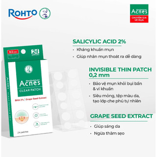 Miếng Dán Mụn Clear Patch Acnes 24 Miếng