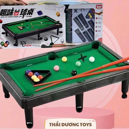 Bàn Bida Mini Loại Xịn 75cm – Bộ Bi A Trẻ Em Cỡ Lớn Chơi Như Thật